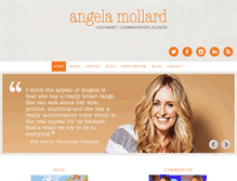 Tablet Screenshot of angelamollard.com